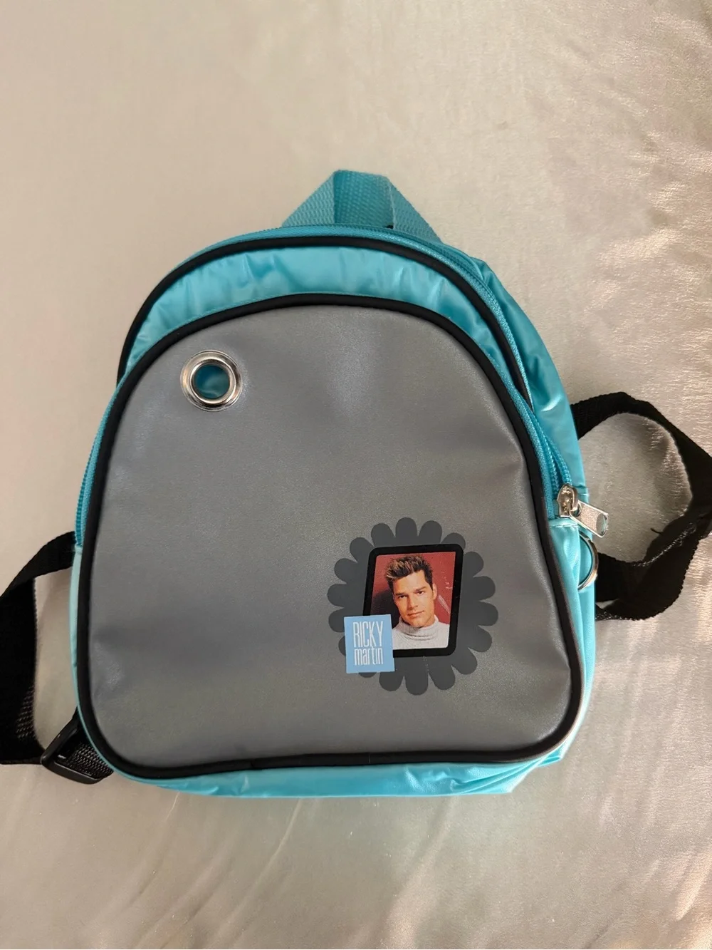 Vintage 1999 Ricky Martin Promotional Mini Backpack Y2K